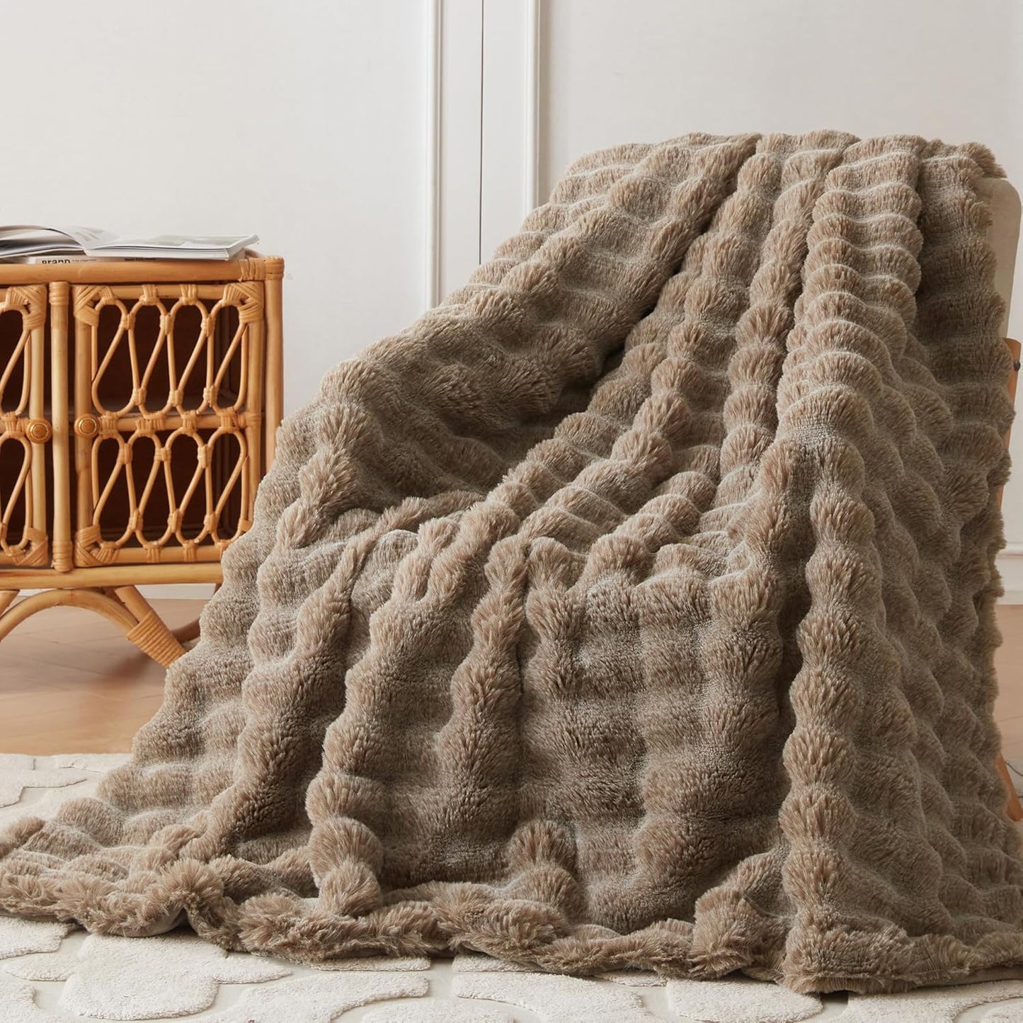 Wonderfully soft, stylish throw that brings warmth, coziness, and elegance together.