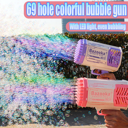 Bubble Gun Rocket 69 Thousand Bubbles, One Big Smile