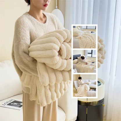 SoftWind Bubble Faux Fur Throw - Soft Luxury to Wrap Yourself In