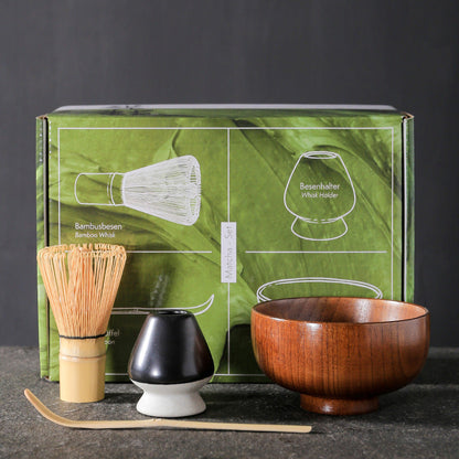 Complete Matcha Tea Set – Traditional Matcha Accessories with Bamboo Whisk & Matcha Tools