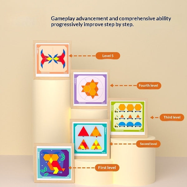 Magnetic Tangram Puzzle Blocks