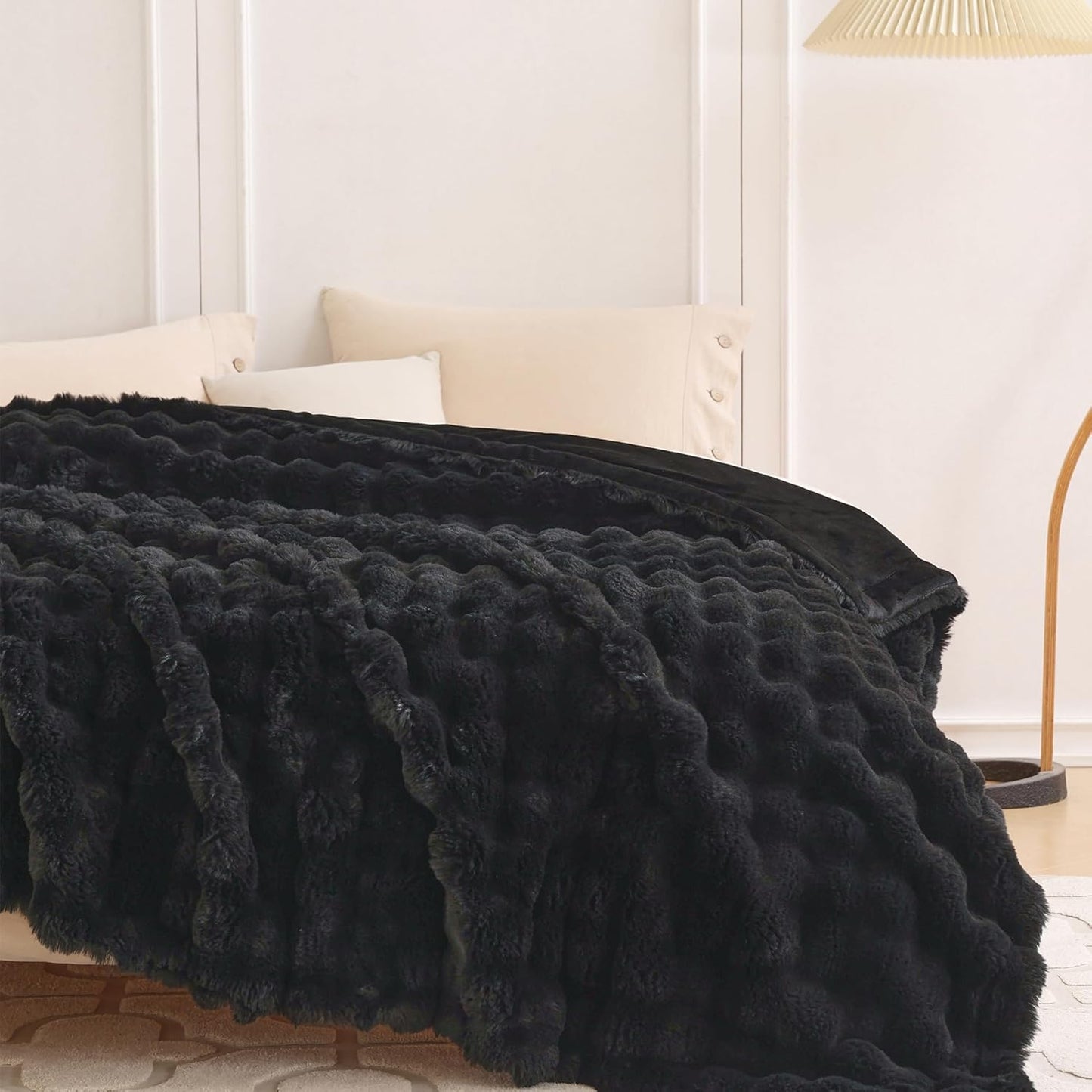 Wonderfully soft, stylish throw that brings warmth, coziness, and elegance together.