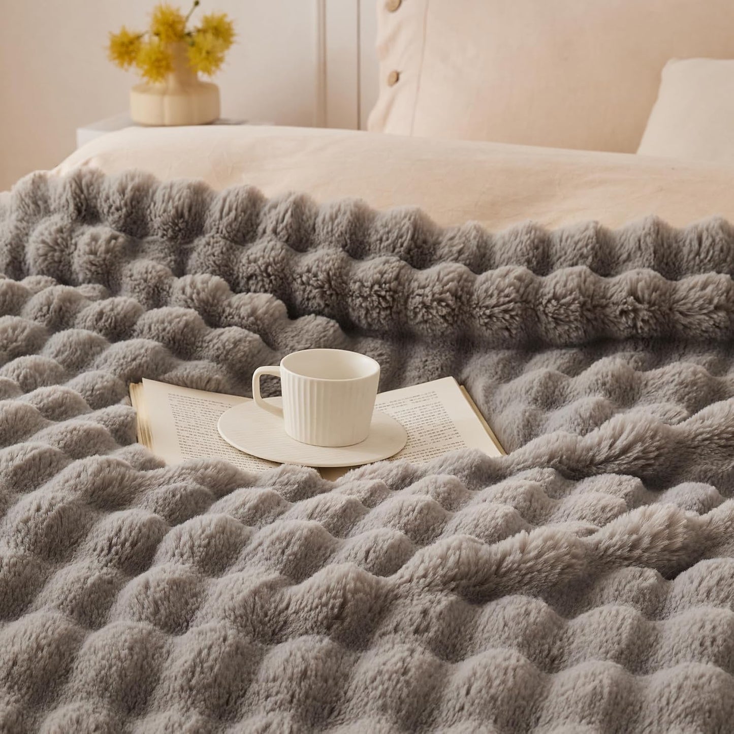 Wonderfully soft, stylish throw that brings warmth, coziness, and elegance together.