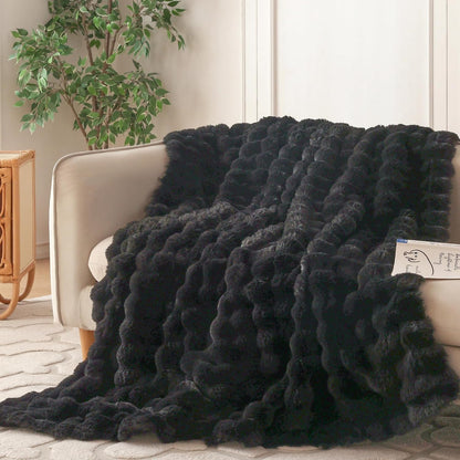 Wonderfully soft, stylish throw that brings warmth, coziness, and elegance together.