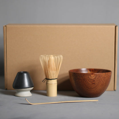 Complete Matcha Tea Set – Traditional Matcha Accessories with Bamboo Whisk & Matcha Tools