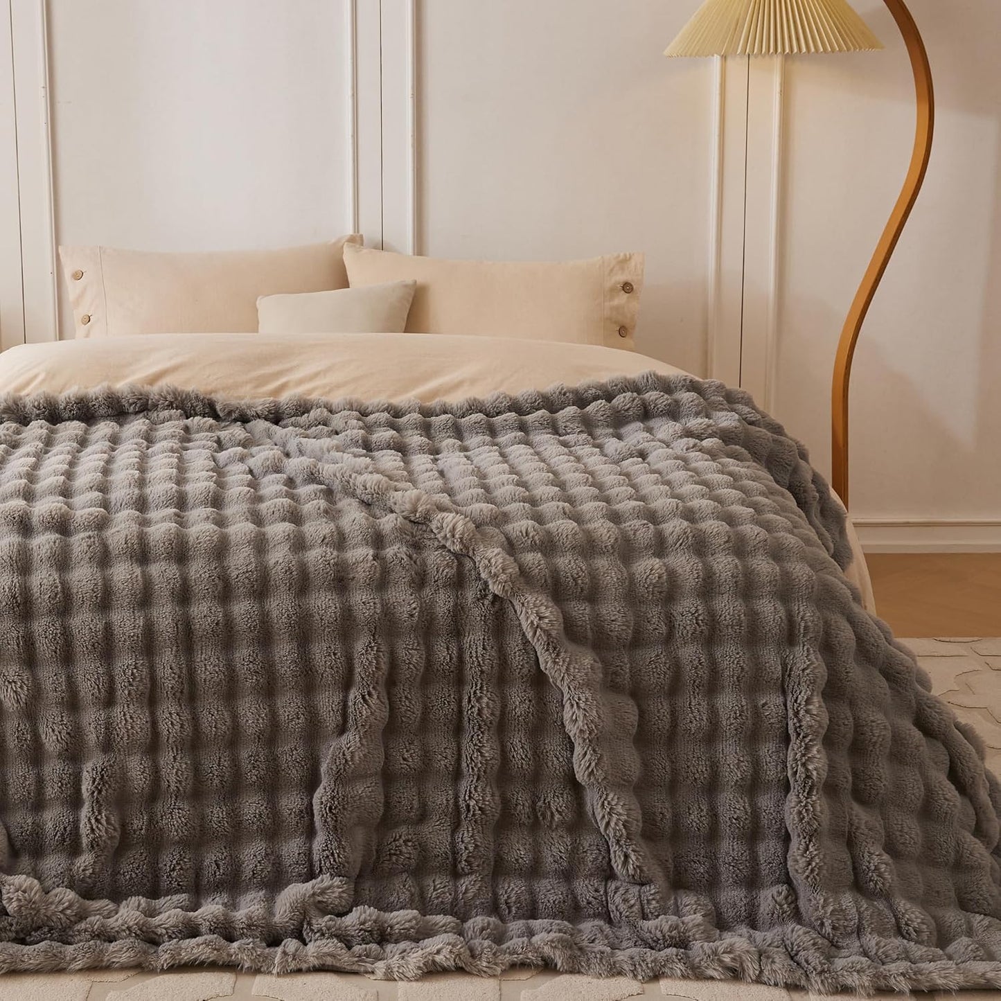 Wonderfully soft, stylish throw that brings warmth, coziness, and elegance together.