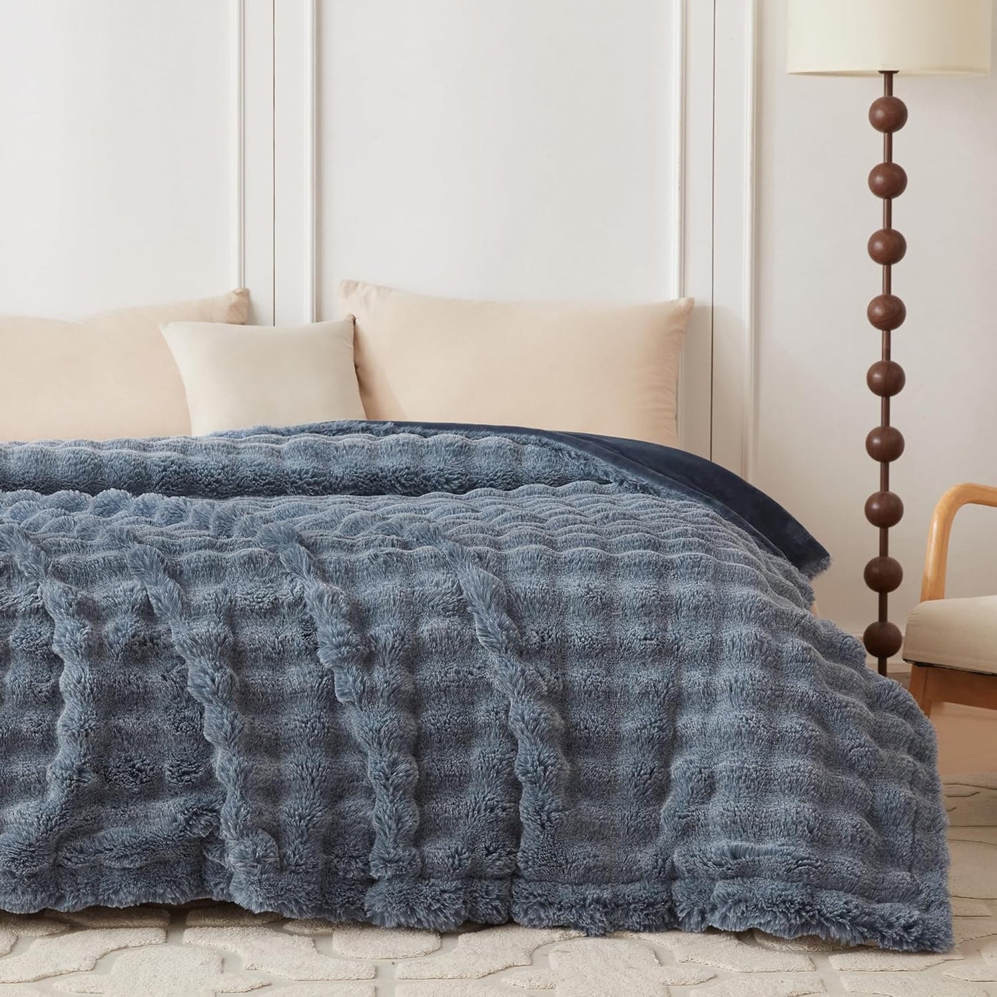 Wonderfully soft, stylish throw that brings warmth, coziness, and elegance together.
