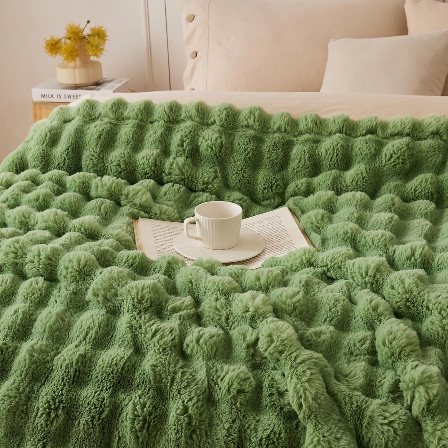 Wonderfully soft, stylish throw that brings warmth, coziness, and elegance together.
