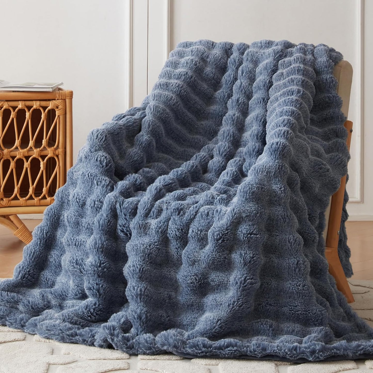 Wonderfully soft, stylish throw that brings warmth, coziness, and elegance together.