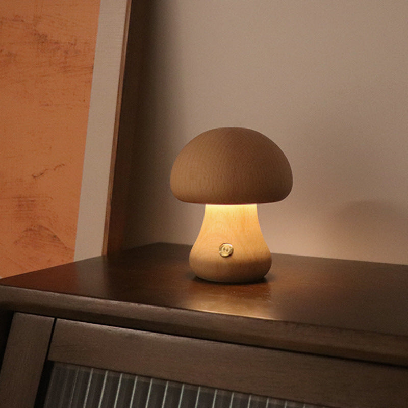 LumiMush™ Wooden Night Light – Soft Glow & Magical Moments of Calm