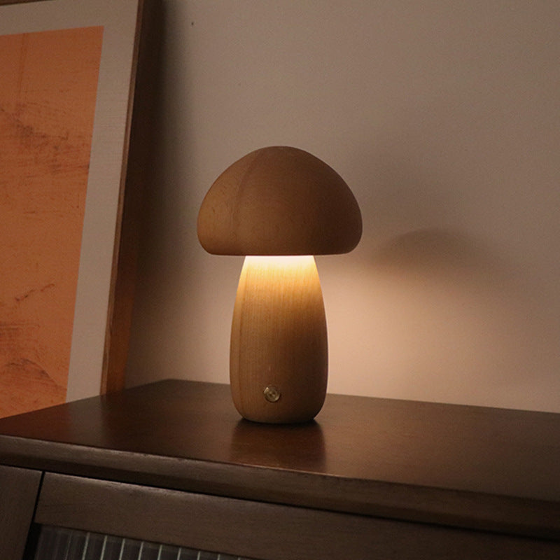 LumiMush™ Wooden Night Light – Soft Glow & Magical Moments of Calm