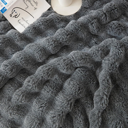 Wonderfully soft, stylish throw that brings warmth, coziness, and elegance together.