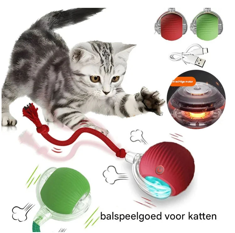Interactive Smart Pet Ball for Cats & Dogs