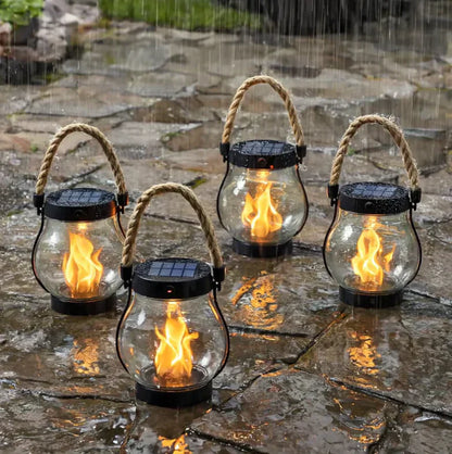 LumiFlame Solar Lantern – A Gentle Glow for Peaceful Evenings