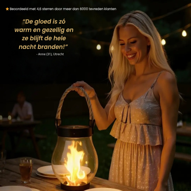 LumiFlame Solar Lantern – A Gentle Glow for Peaceful Evenings