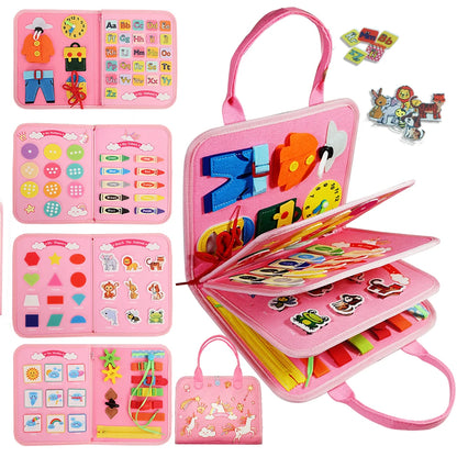 🌈 LearnBloom™ Montessori Activity Board – Playful Learning & Discovery