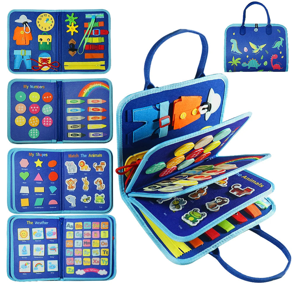 🌈 LearnBloom™ Montessori Activity Board – Playful Learning & Discovery