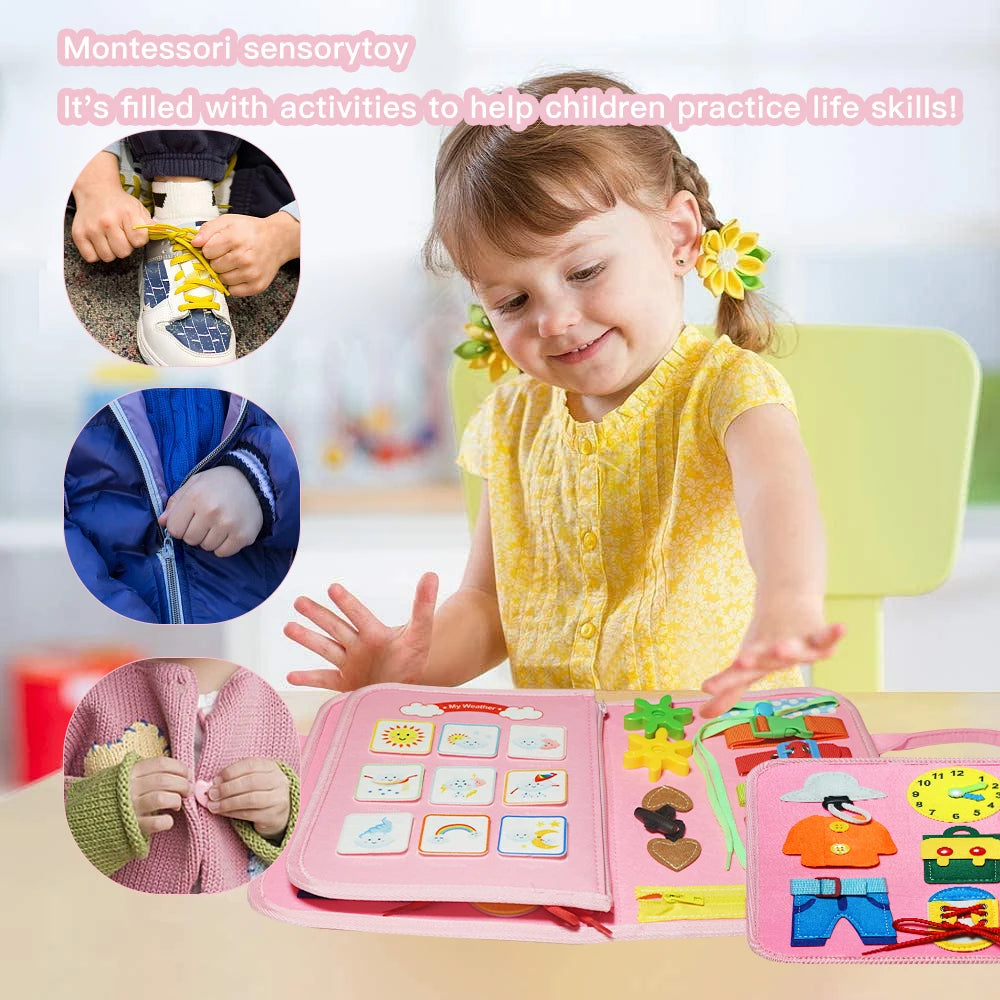 🌈 LearnBloom™ Montessori Activity Board – Playful Learning & Discovery