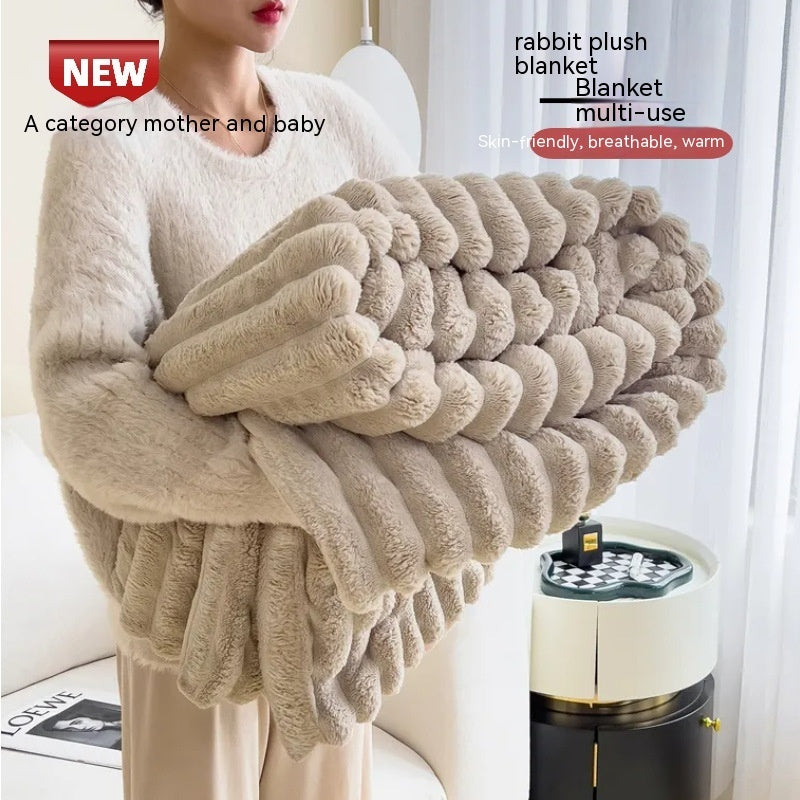 SoftWind Bubble Faux Fur Throw - Soft Luxury to Wrap Yourself In
