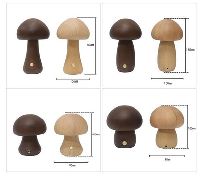 LumiMush™ Wooden Night Light – Soft Glow & Magical Moments of Calm