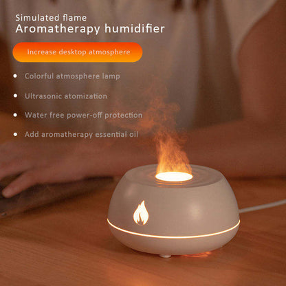 EmberGlow Aroma Diffuser – The Tranquility of Flame Light, the Freshness of Mist