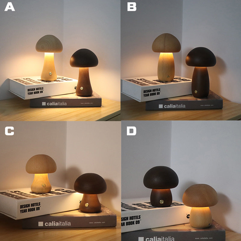 LumiMush™ Wooden Night Light – Soft Glow & Magical Moments of Calm