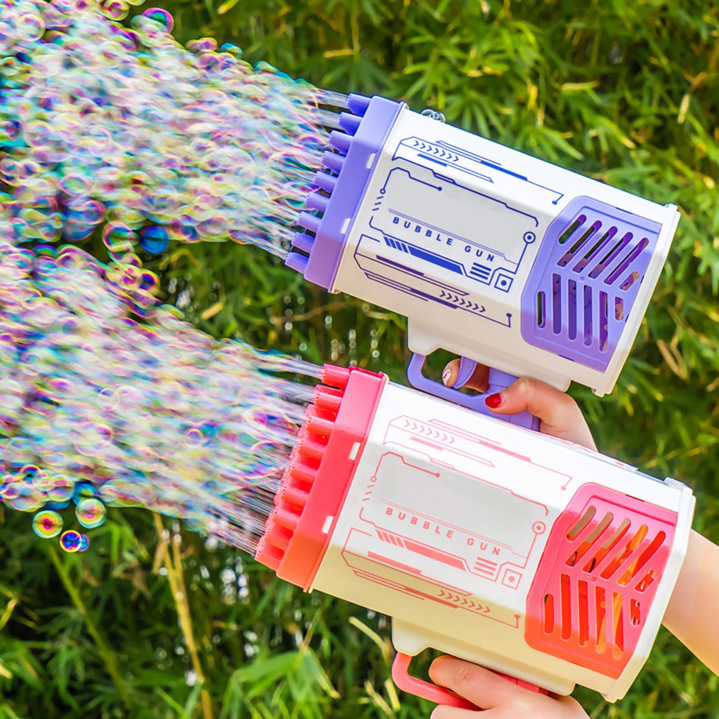 Bubble Gun Rocket 69 Thousand Bubbles, One Big Smile
