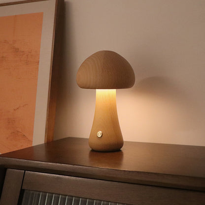 LumiMush™ Wooden Night Light – Soft Glow & Magical Moments of Calm