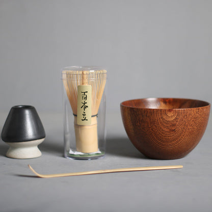 Complete Matcha Tea Set – Traditional Matcha Accessories with Bamboo Whisk & Matcha Tools
