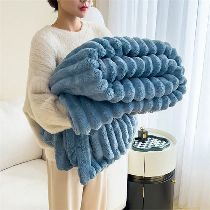 SoftWind Bubble Faux Fur Throw - Soft Luxury to Wrap Yourself In