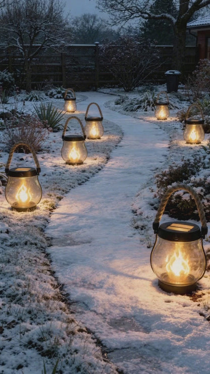 LumiFlame Solar Lantern – A Gentle Glow for Peaceful Evenings