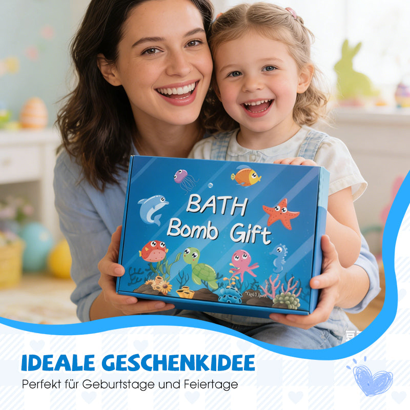 12-piece bath bomb gift set for kids